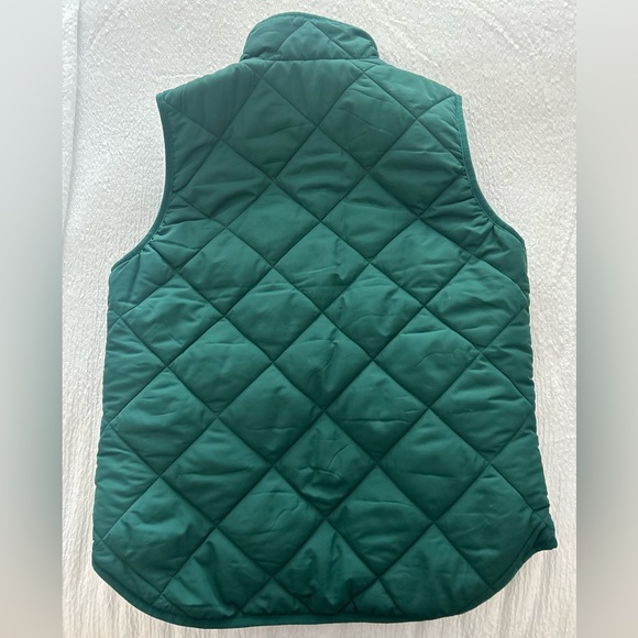 J.Crew Factory green quilted vest - Picture 2 of 3